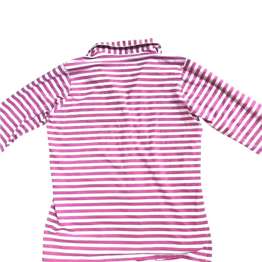 J Crew Pink And White Striped Pajama top Small